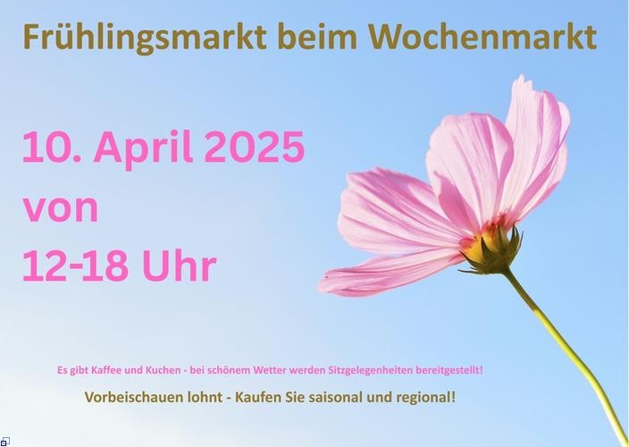 Plakat Frühlingsmarkt Plakat Frühlingsmarkt