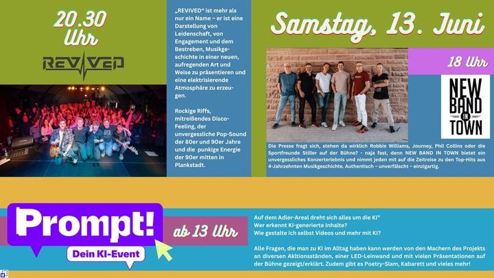 Am Ortsmittefest-Samstag spielen New Band in Town und revived Am Ortsmittefest-Samstag spielen New Band in Town und revived